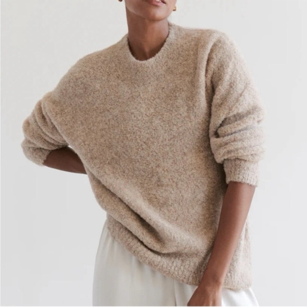 Jenni Kayne Alpaca Boucle Cocoon Crewneck